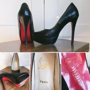 Christian Louboutins, worn twice! Bianca, size 39